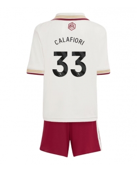 Billige Fotballdrakt Arsenal Riccardo Calafiori #33 Replika Tredjedraktsett Barn 2025-26 Kortermet (med bukser)